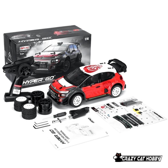 HYPER GO 1/14 CITROEN C3 WRC RALLY 4WD BRUSHLESS RTR -14303