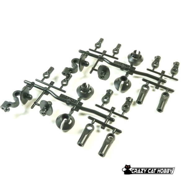 SW-228006A PLASTICHE AMMORTIZZATORI UNIBALL CAMBER REGGI SCOCCA S35-4 EVO - SWORKZ - 4710345177539