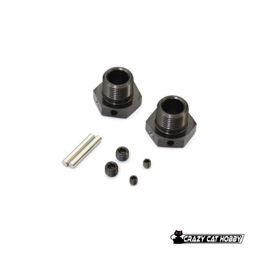 IFW625B TRASCINATORI RUOTE ( 5 mm ) - ESAGONO 17 mm ( 2 pezzi ) GUNMETAL - MP11 MP10 MP9 KYOSHO - 4548565466764