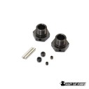 IFW625B TRASCINATORI RUOTE ( 5 mm ) - ESAGONO 17 mm ( 2 pezzi ) GUNMETAL - MP11 MP10 MP9 KYOSHO - 4548565466764