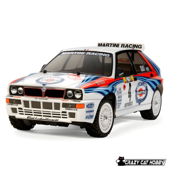 TAMIYA LANCIA DELTA INTEGRALE MARTINI (TT-02) ELECTRIC MOTOR and ESC  INCLUDED - 5857