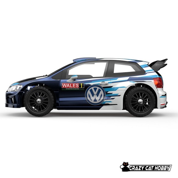 HYPERGO 1/14 VOLKSWAGEN POLO R WRC RALLY DRIFT 4WD BRUSHLESS RTR 42 Kmh