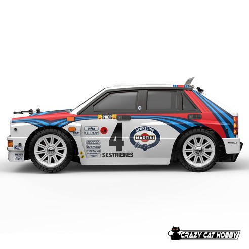 HYPER GO 1/14 LANCIA DELTA  MARTINI RALLY DRIFT 4WD BRUSHLESS RTR 42 Kmh - 14302