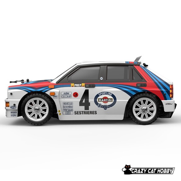 HYPER GO 1/14 LANCIA DELTA  MARTINI RALLY DRIFT 4WD BRUSHLESS RTR 42 Kmh - 14302