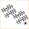 E2173 Set Inserti Bracci ( Eccentrici e Spessori Braccetti )  Mugen MBX8-R