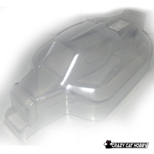 CARROZZERIA BUGGY 1:8 COMPATIBILE CON MUGEN SWORKZ ASSOCIATED XRAY  OFF80 (trasparente)
