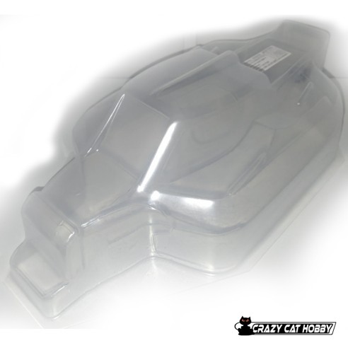 CARROZZERIA BUGGY 1:8 COMPATIBILE CON MUGEN SWORKZ ASSOCIATED XRAY  OFF80 (trasparente) DELTAPLASTICK