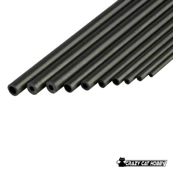 TUBI IN FIBRA DI CARBONIO ø 3x1,5x1000 mm