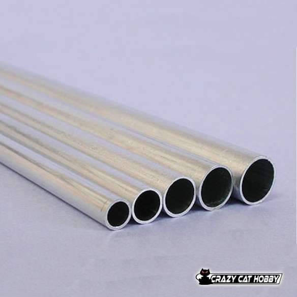 240045 Tubi in alluminio  diametro 7.1x8x1000 mm di lunghezza, per rinforzi strutturali e tiranti