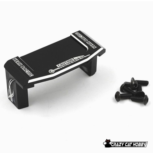 ALUMINUM SERVO SUPPORT BLACK FOR TAMIYA TT02 - YEAH RACING TATT-057K
