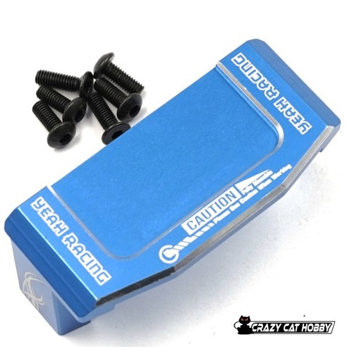 SUPPORTO SERVO ALLUMINIO AZZURRO  TT-02 TAMIYA - YEAH RACING TATT-057L