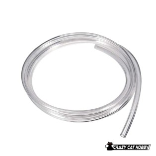 TRANSPARENT SILICONE TUBE DIAMETER 2,5X5X1000 mm , for cars, airplanes, helicopters, motorcycles, or other use.