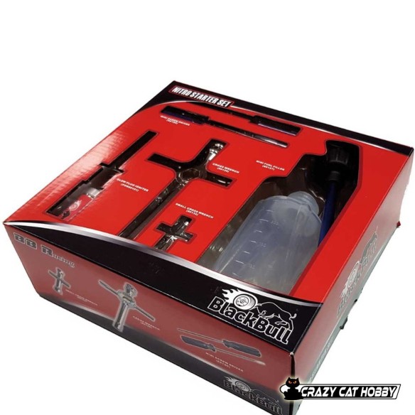 GLOW ENGINES STARTER KIT - 7 PIECES - BLACK BULL - 80142
