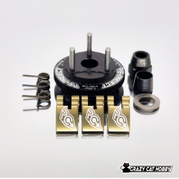 RC PROJECT FRIZIONE 3 CEPPI MOLLE 0,95  33 mm - LOW INERTIA - SENZA CAMPANA  RCPJ-A028-095