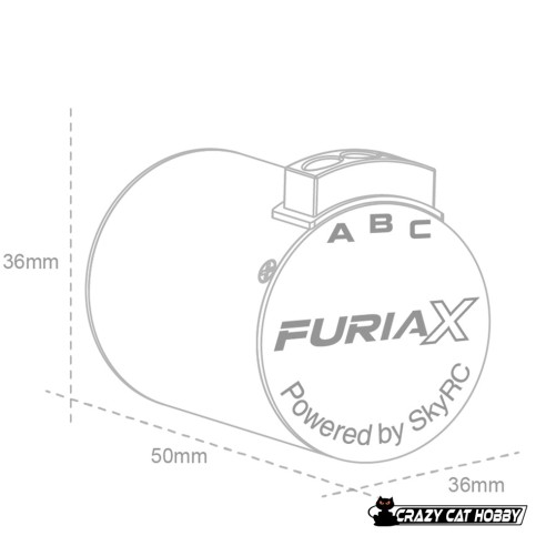 FURIAX SUPA 3650 3100KV -  MOTORE BRUSHLESS 4 POLI  - SKYRC SK-400035-02
