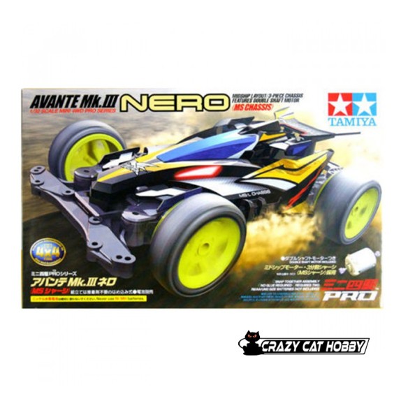 MINI 4WD PRO AVANTE Mk. III NERO TELAIO MS - TAMIYA 18627