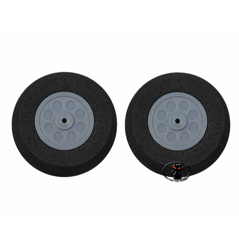 Pair of super light Sponge wheels rounded profile diameter mm 45
