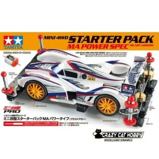 Mini 4wd Starter Pack MA Power Spec (Blast Arrow) TAMIYA 18647