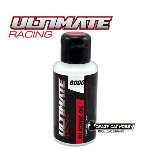 6Ultimate Racing UR080 - 6000 CPS olio siliconico 75 ml per differenziali