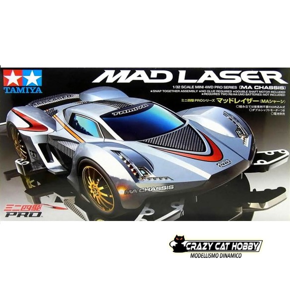 Mini 4wd Mad Laser PRO MA Chassis - TAMIYA 18648 - 4950344064472
