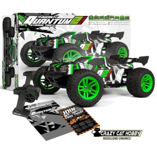 Automodello Maverick Quantum2 XT Flux 1/10 Stadium Truck 4WD - Brushless 2/3S (Verde) - Codice MV150408 5050864032452