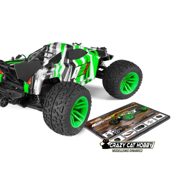 Automodello RC Maverick Quantum2 XT Flux 1/10 Stadium Truck 4WD - Brushless 2/3S (Verde) - Codice MV150408