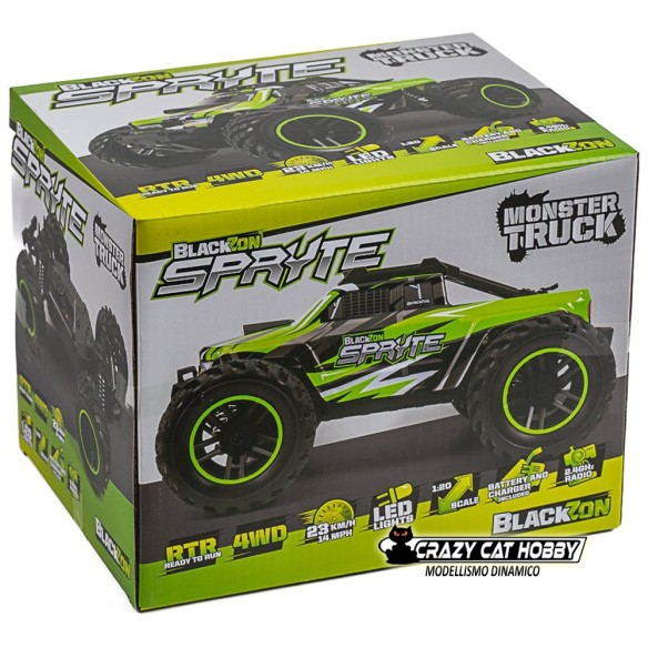 Monster Truck Elettrico Spryte MT1/20 4WD Rosso Blackzon HPI
