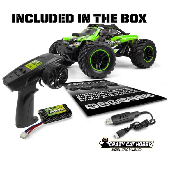 Monster Truck Elettrico Spryte MT1/20 4WD Blu Blackzon HPI - Art. 540301