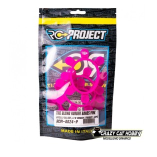 RC Project Elastici per Incollaggio Gomme Fucsia - RCPJ-A024-P - 7700000000453