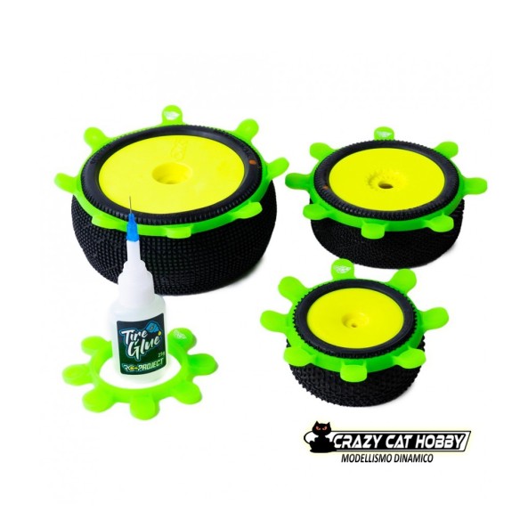 Green Tyre Gluing Bands - RCPJ-A024-G RC Project
