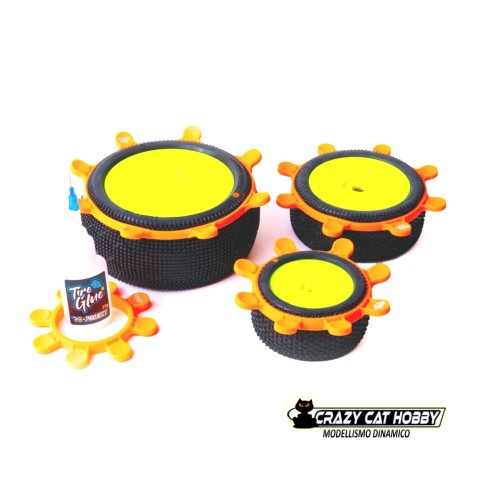 Elastici per Incollaggio Gomme Arancioni - RCPJ-A024-O - RC Project