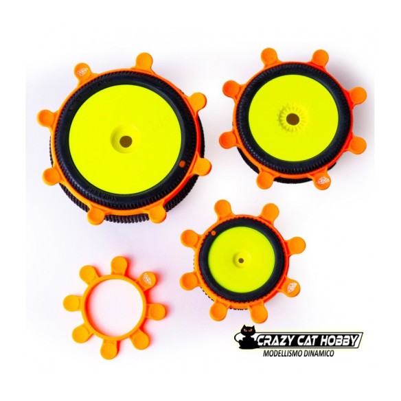 RC Project Elastici per Incollaggio Gomme Arancioni - RCPJ-A024-O