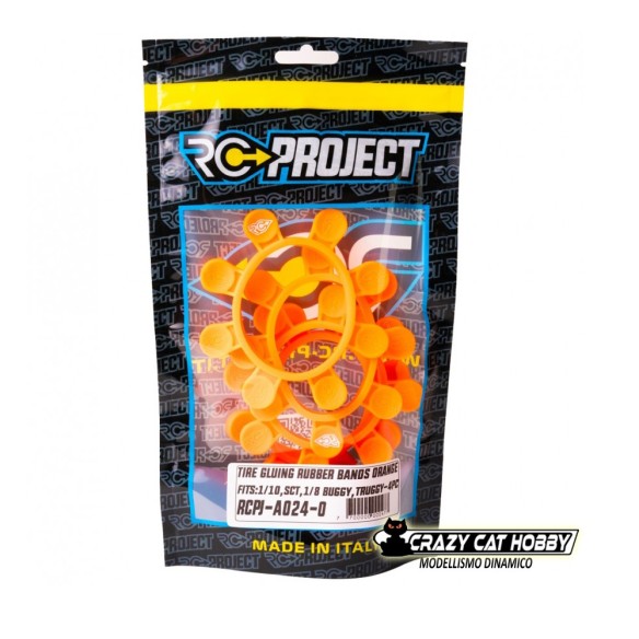 RC Project Orange Tyre Gluing Bands - RCPJ-A024-O - 7700000000477