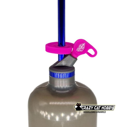 Cappuccio per Bottiglia Miscela "Smart Fuel Bottle Cap" (Rosso) RCPJ-A037-MR - RC-Project